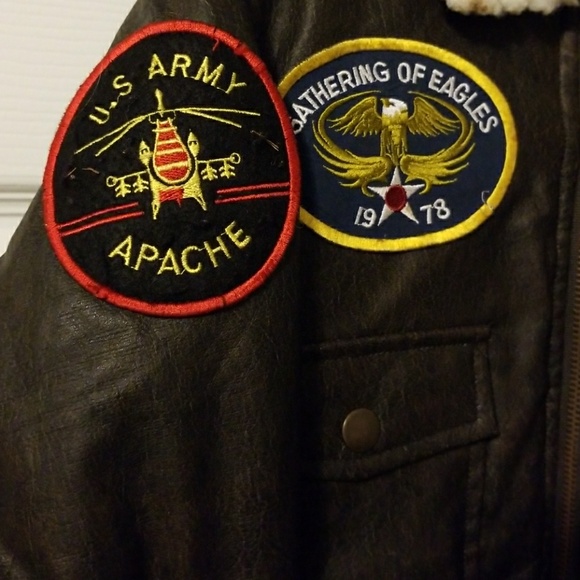 - Brown military flight bomber Jacket. - Picture 2 of 11